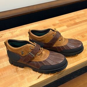 Ralph Lauren Two-Tone Brown and Black Boots